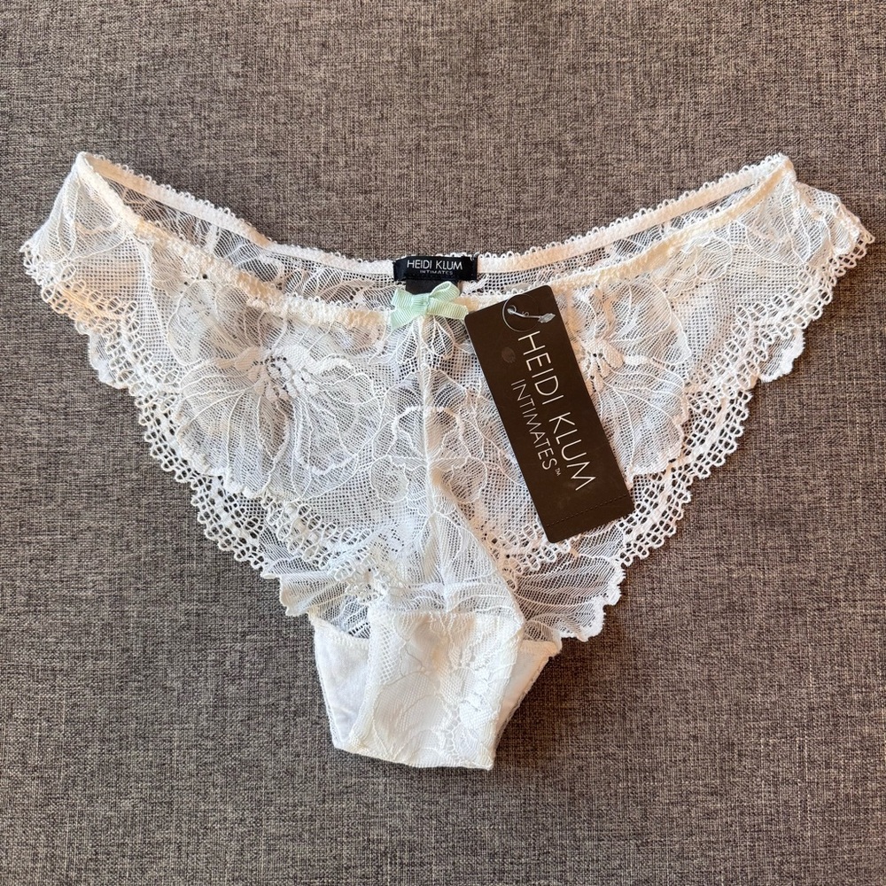 Heidi Klum Intimates Sabine Bikini White Lace Panty